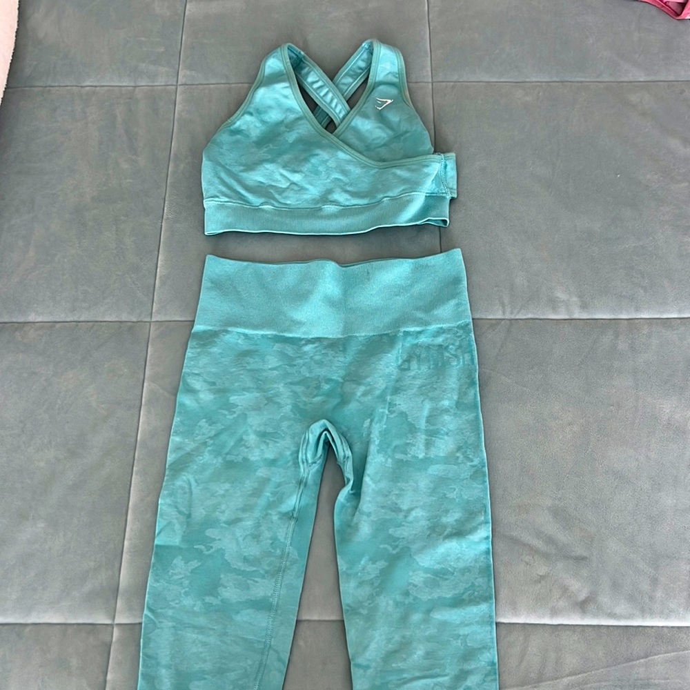 Gymshark - Small Blue Camo Leggings